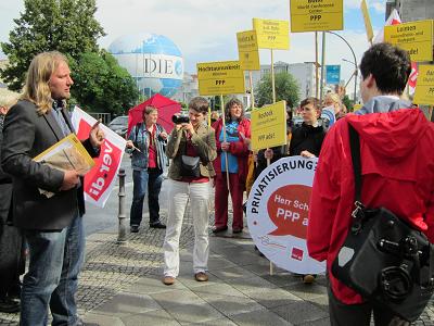 MdB Dr. Anton Hofreiter haelt eine flammende Rede gegen PPP